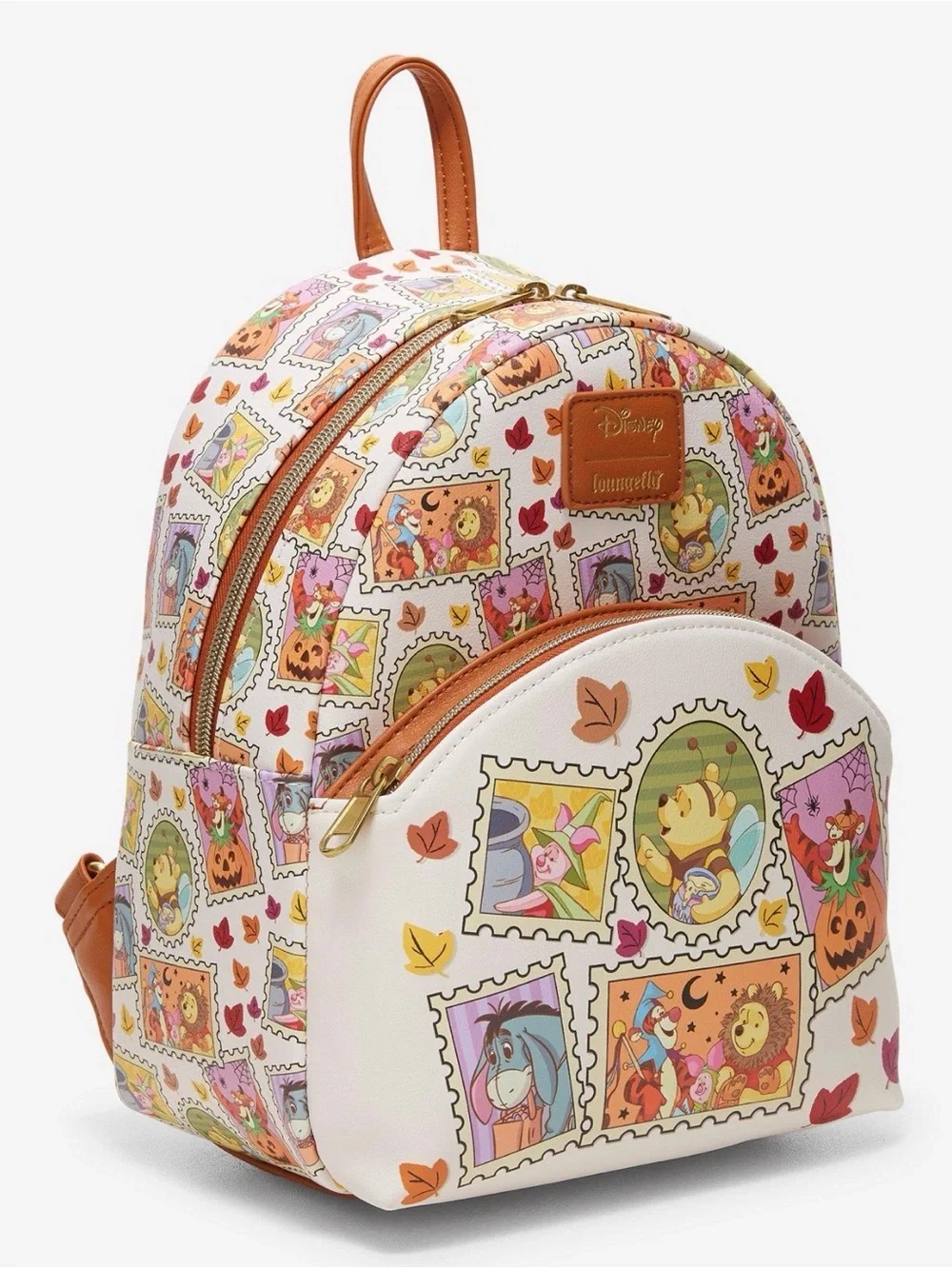 New Loungefly Disney Winnie The Pooh Stamp Mini Backpack